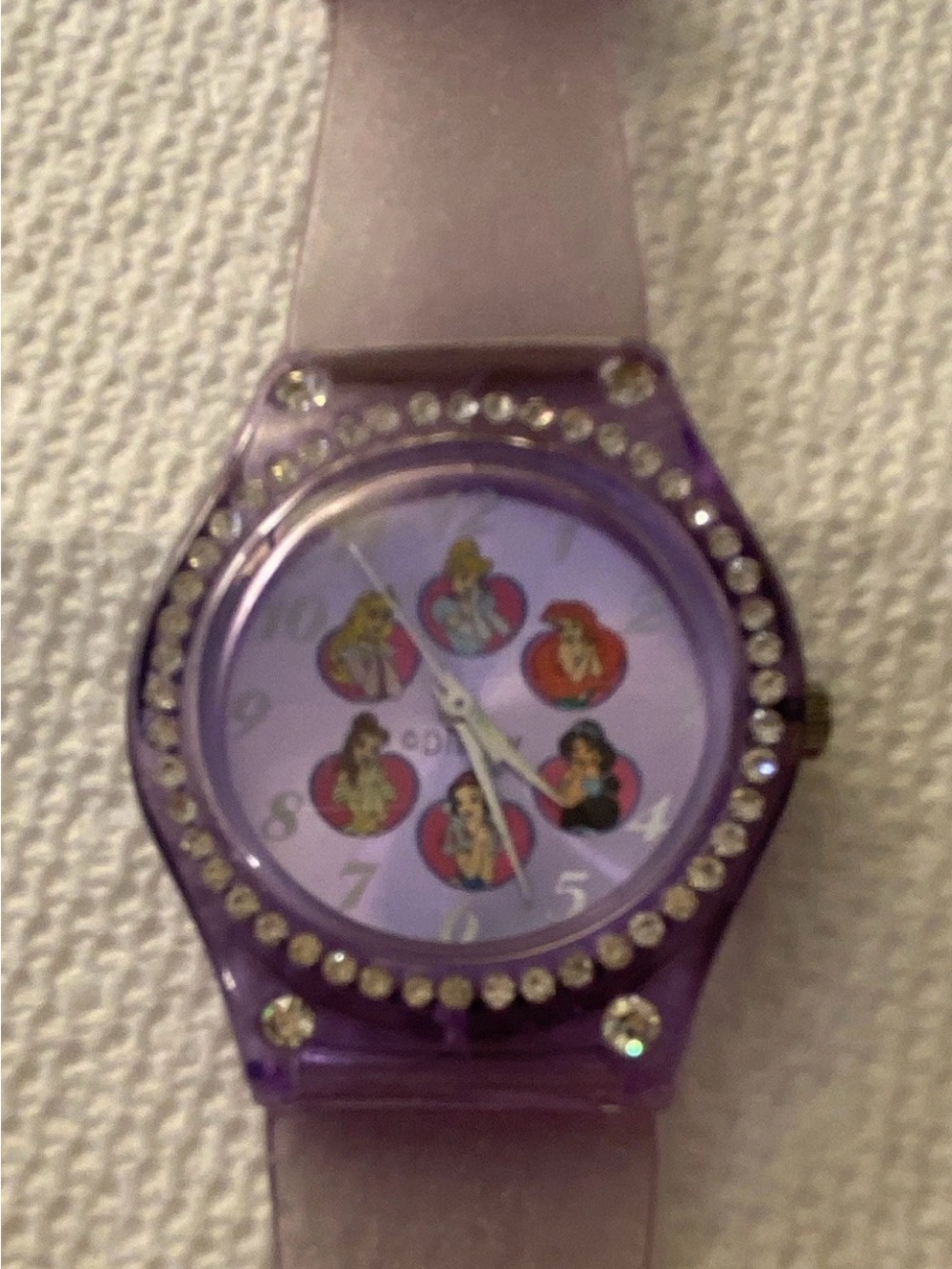 Disney Princess Girls Analog Quartz Purple
Plastic Strap Watch 32mm Dial (Y-24)